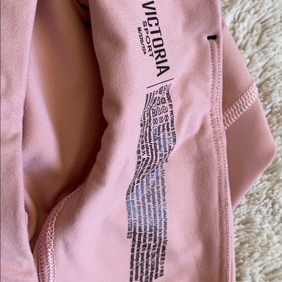 Light pink leggings with mesh and pockets - Picture 3 of 3